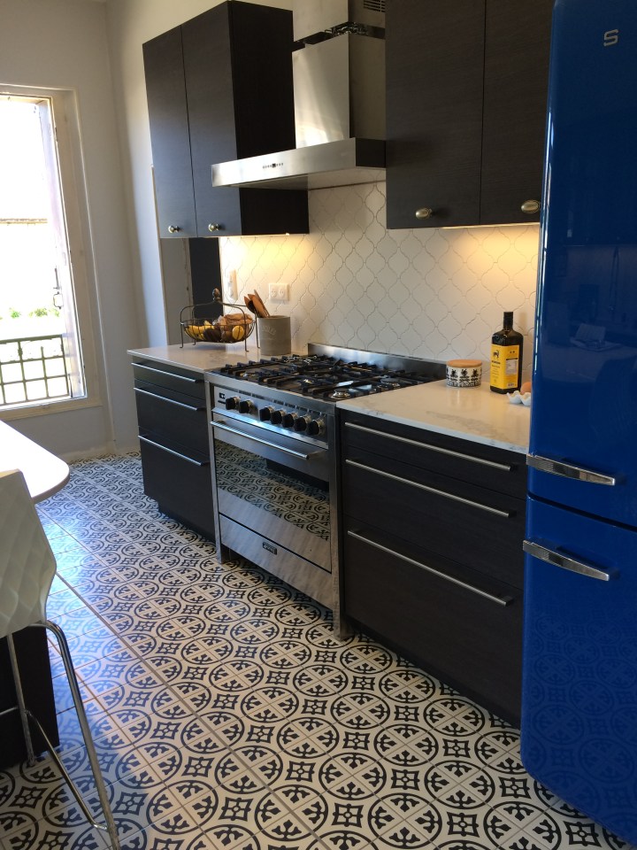 A splash of color, SMEG, classis meets contemporary, commercial home kitchens